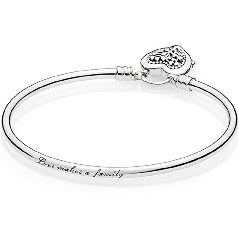 PANDORA Flourishing Hearts Bangle Bracelet New - Picture 4 of 8